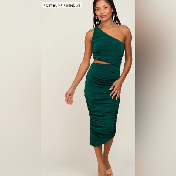 Pinkblush cut out one shoulder bodycon midi nwt - Picture 5 of 6